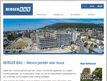 Tablet Screenshot of bergerbau.ch